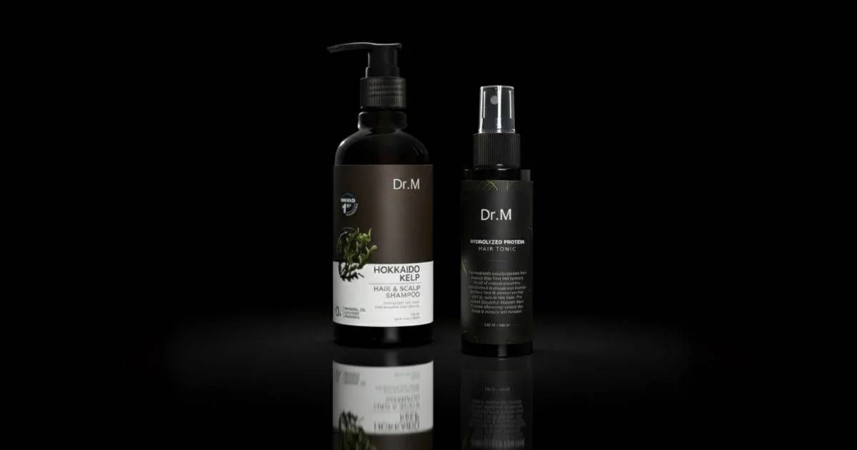 Dr. M Hokkaido Kelp Shampoo and Hydrolyzed Protein Scalp Tonic